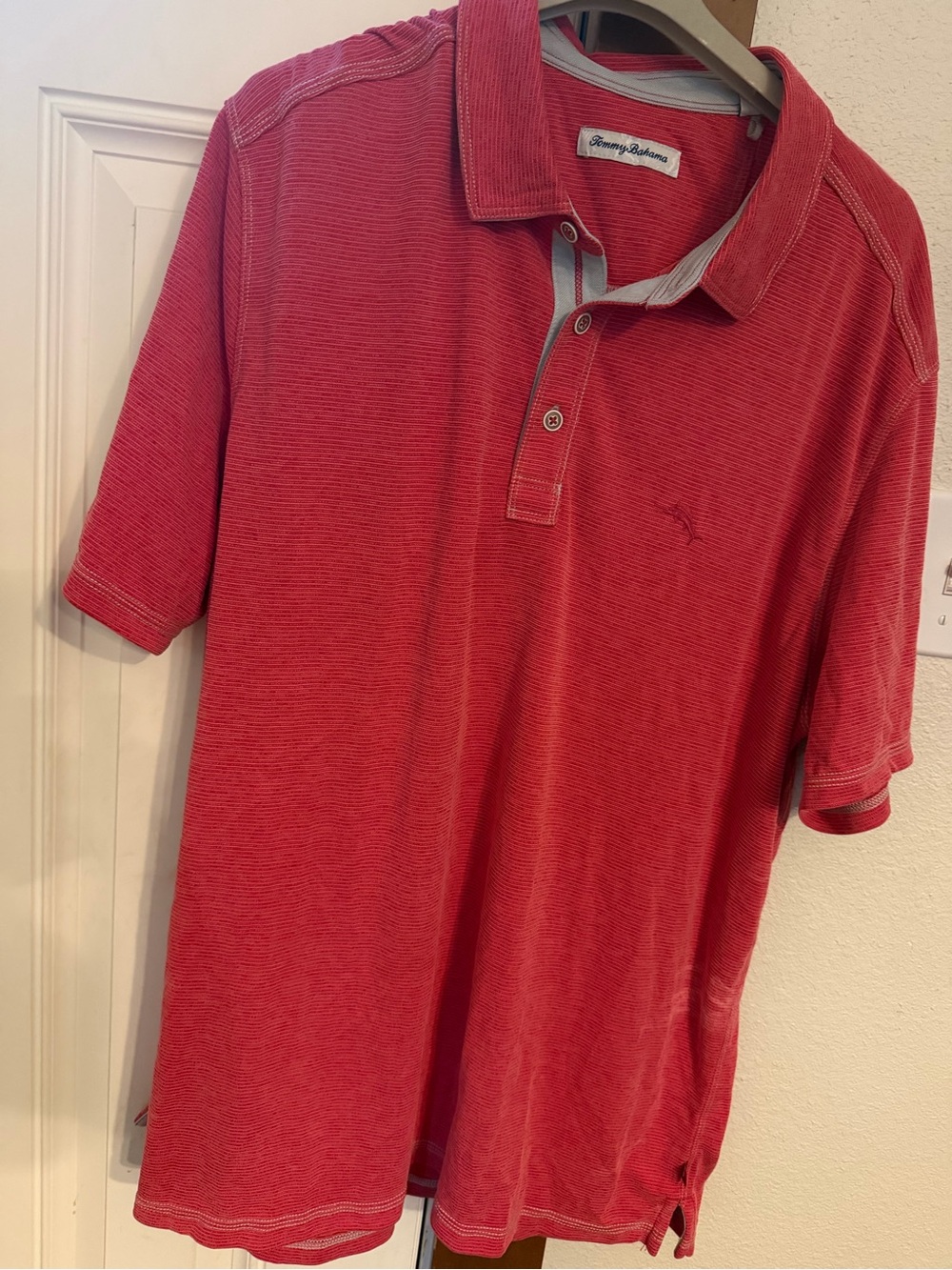Tommy Bahama Men's Red Short-Sleeve Polo